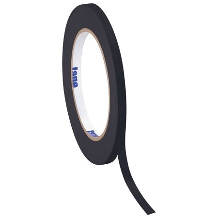 Tape Logic 1/4'' x 60 yds. Black Tape Logic Masking Tape, 144PK BUY00012518